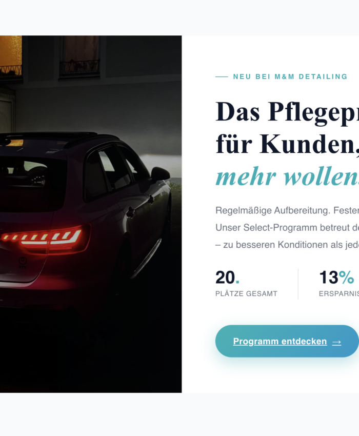 Warum regelmäßige Autopflege in Bielefeld den Unterschied macht – und wie M&M Select das für dich übernimmt